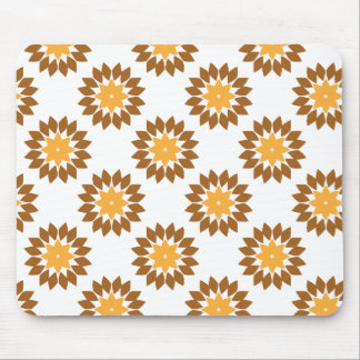 beautiful brown flower petal pattern mouse pad