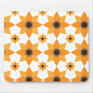 beautiful brown flower petal pattern mouse pad