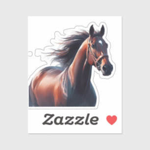 Beautiful Brown Horse Custom Name