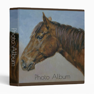 Beautiful Brown Horse Portrait Binder