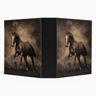 Beautiful brown horse throw pillow binder