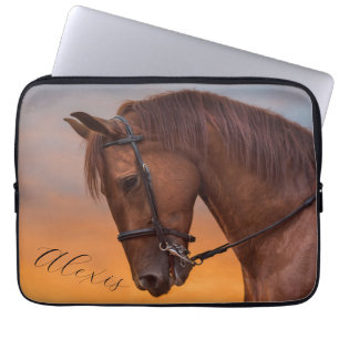 Beautiful Brown Thoroughbred Horse  Laptop Sleeve