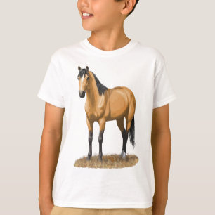 Beautiful Buckskin Dun Quarter Horse Stallion Hors T-Shirt