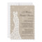 Beautiful Burlap Winter Bridal Shower Invitation
