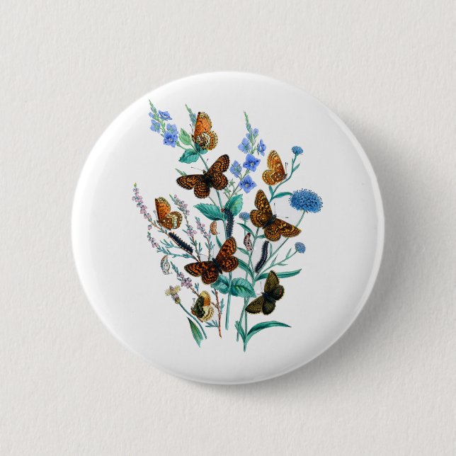 Beautiful Butterflies 2 Inch Round Button (Front)