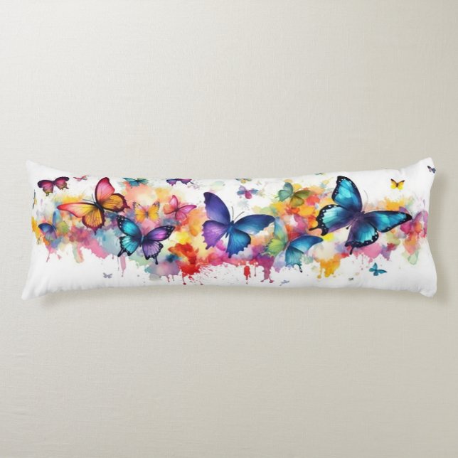 Beautiful Butterflies Body Pillow (Front)