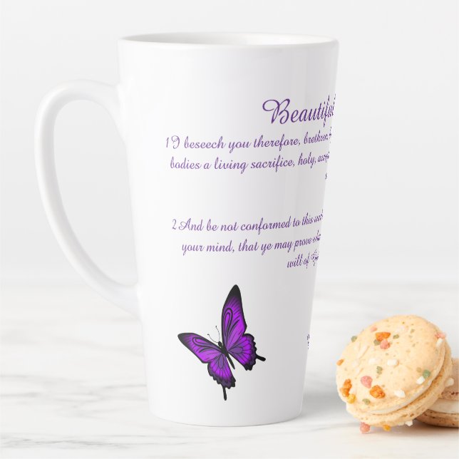 Beautiful Butterflies Latte Mug (In Situ)