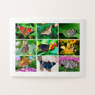 Beautiful Butterflies Photo Collage, Age 4, 30 Pcs Jigsaw Puzzle