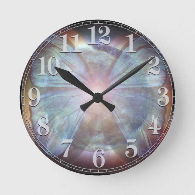 Beautiful Butterflies Round Clock (Front)