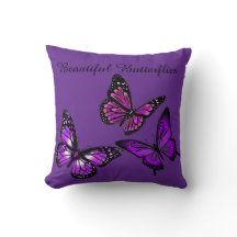 Beautiful Butterflies Throw Pillow