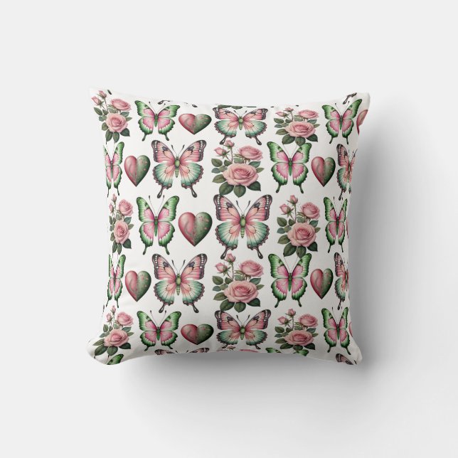Beautiful Butterflies  Throw Pillow (Front)