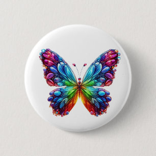 Beautiful Butterfly 2 Inch Round Button