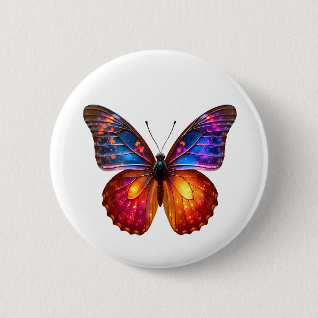 Beautiful Butterfly Art 2 Inch Round Button (Front)