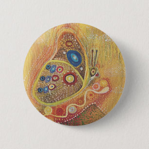 Beautiful Butterfly Art Round Badge 2 Inch Round Button
