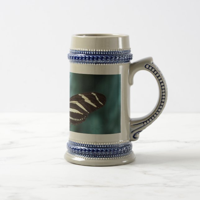 Beautiful butterfly  beer stein (Right)