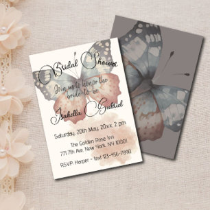 Beautiful Butterfly Bridal Shower Invitation