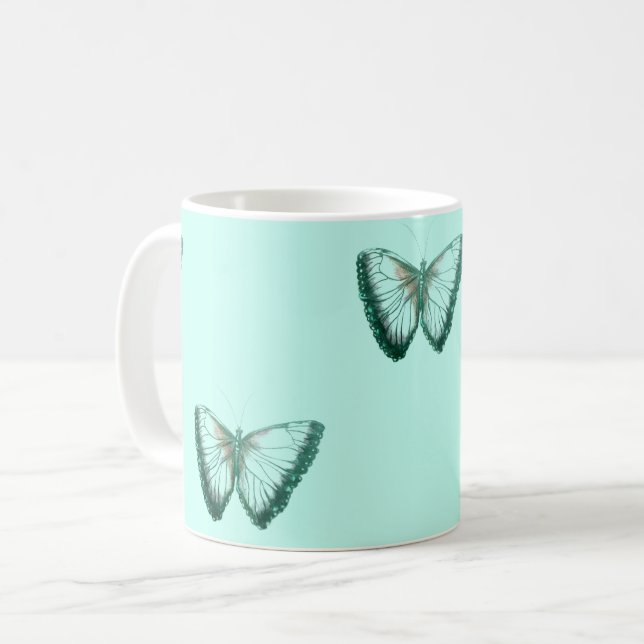 Beautiful Butterfly Coffee Mug (Front Left)