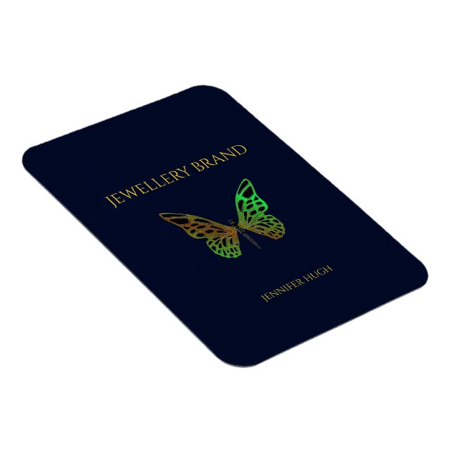 Beautiful butterfly dark blue magnet (Right Side)