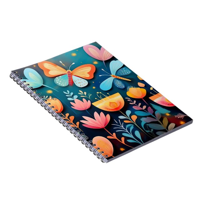 Beautiful Butterfly Garden Notebook (Right Side)