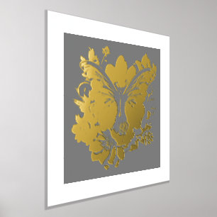 Beautiful Butterfly Gold Foil Prints