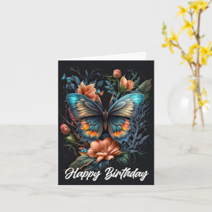 Beautiful Butterfly Happy Birthday Card