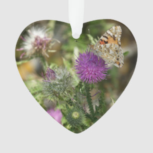 Beautiful Butterfly Heart Ornament