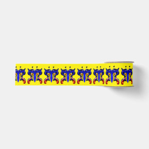 Beautiful butterfly icon glass grosgrain ribbon