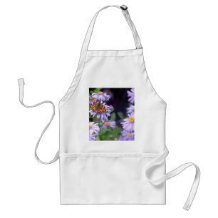 Beautiful Butterfly On Flowers Standard Apron
