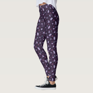 Beautiful Butterfly pattern blue Leggings