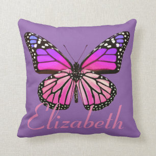 Beautiful Butterfly Personalized Throw Pillow