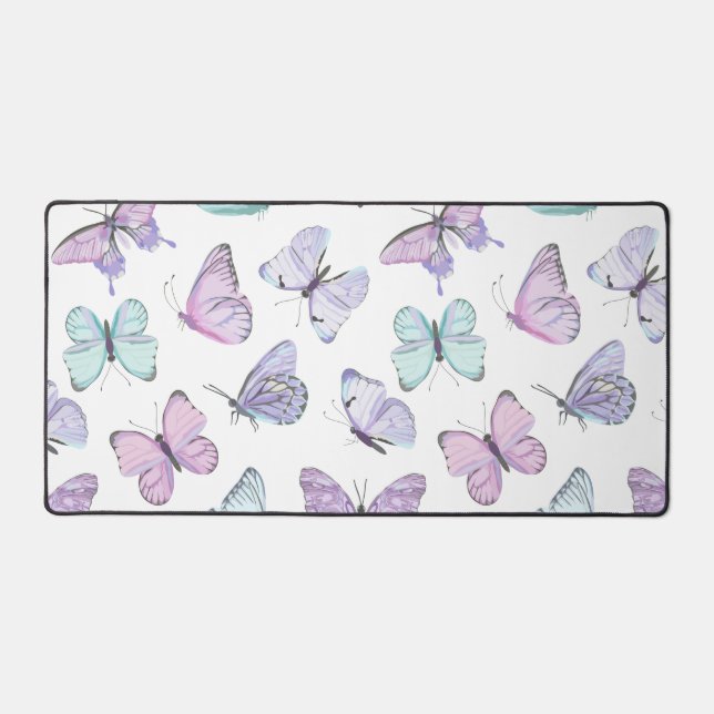 Beautiful Butterfly printed  Desk Mat (Front)