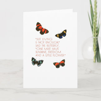 Beautiful Butterfly Quote Card