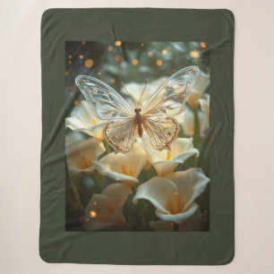 Beautiful Butterfly Sherpa Blanket