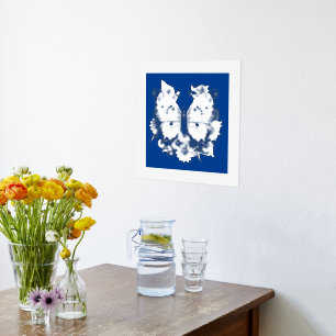 Beautiful Butterfly Silver Foil Prints