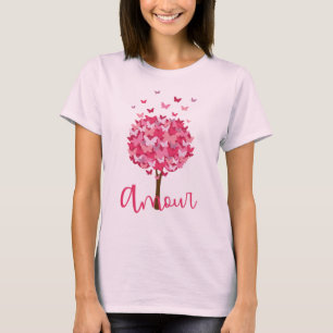 Beautiful Butterfly Tree Amour Love Tree of Life T T-Shirt