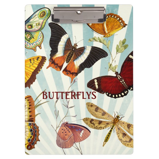 Beautiful Butterflys Clipboard (Front)