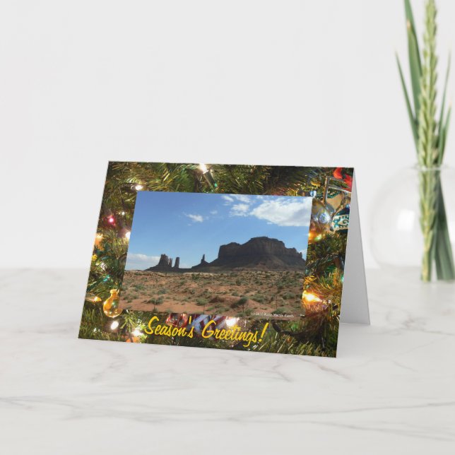 Beautiful Buttes-Season's Greetings Holiday Card (Front)