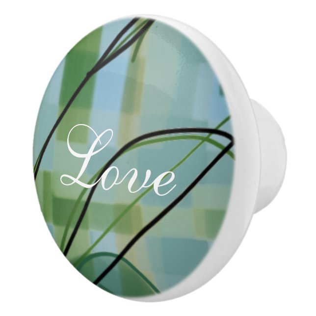 Beautiful Cabinet Pull With Turquoise (Right)