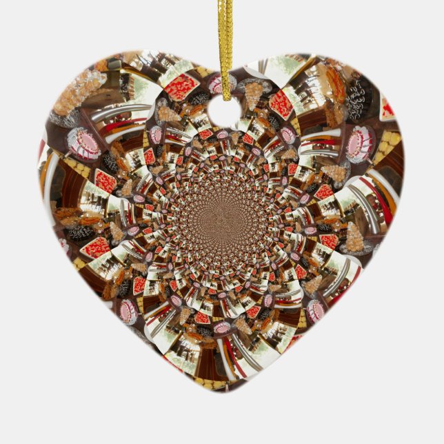 Beautiful Cakes and Desserts Ceramic Ornament (Front)