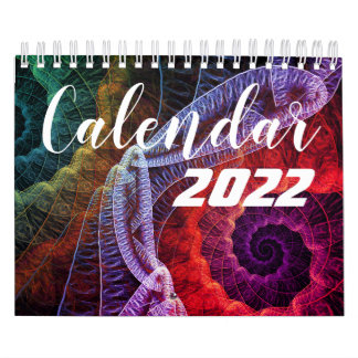 Beautiful Calendar 2022 with Fractal Art