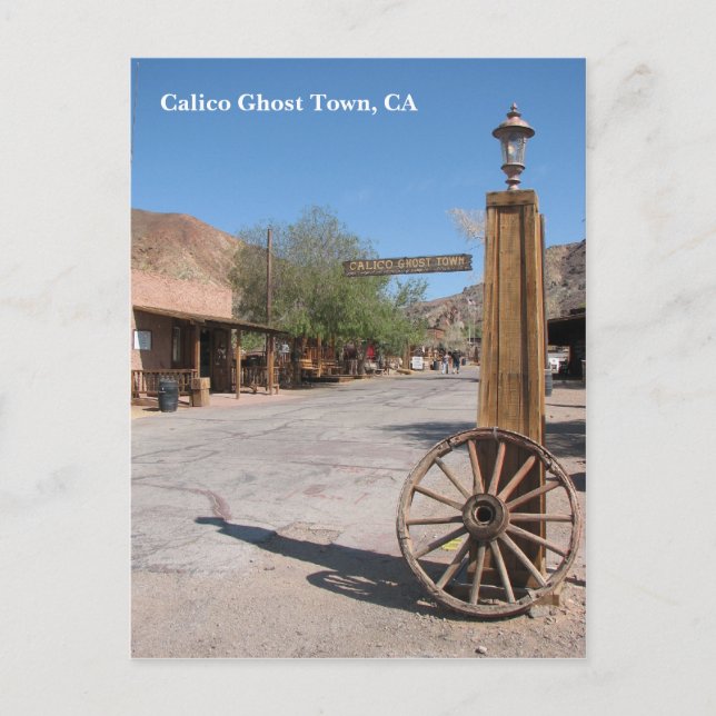 Beautiful Calico Ghost Town Postcard! Postcard (Front)
