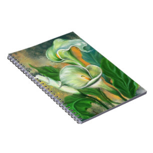 Beautiful Calla Lily Flower - Migned Art Drawing Notebook