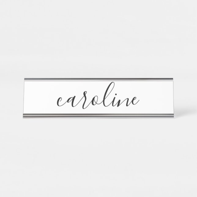 Beautiful Calligraphy Name  Desk Name Plate (Front)