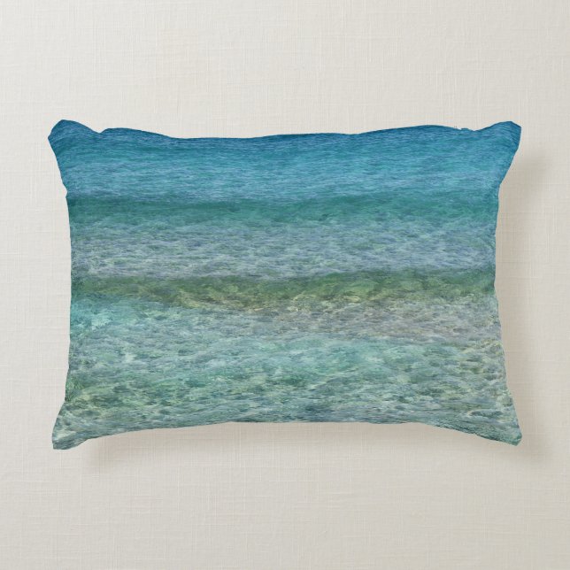 Beautiful Calm Caribbean Sea  Accent Pillow (Front)