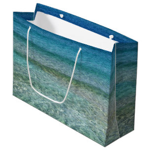 Beautiful Calm Caribbean Sea Large Gift Bag