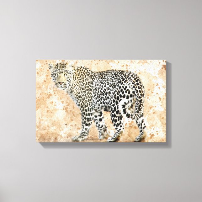 Beautiful Canvas Print - Leopard (Front)