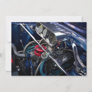 Beautiful Car Engine Invitation