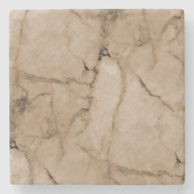 Beautiful Caramel Marble Stone Coaster (Front)