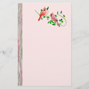Beautiful Cardinals Stationery