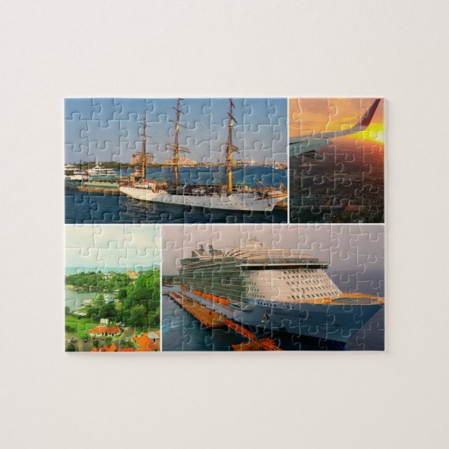 Beautiful Caribbean/Bahamas Collage Jigsaw Puzzle (Horizontal)